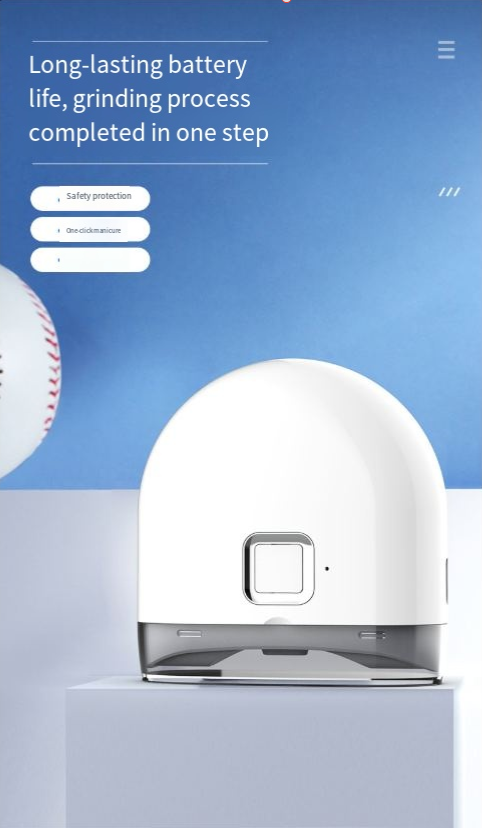 Electric Nail Clipper With Light Nail Polishing Machine